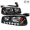 Spec-D Tuning 05-10 Dodge Charger 1 Piece Headlights - Black 2LH-CHG051PCJM-RS - alternate 1